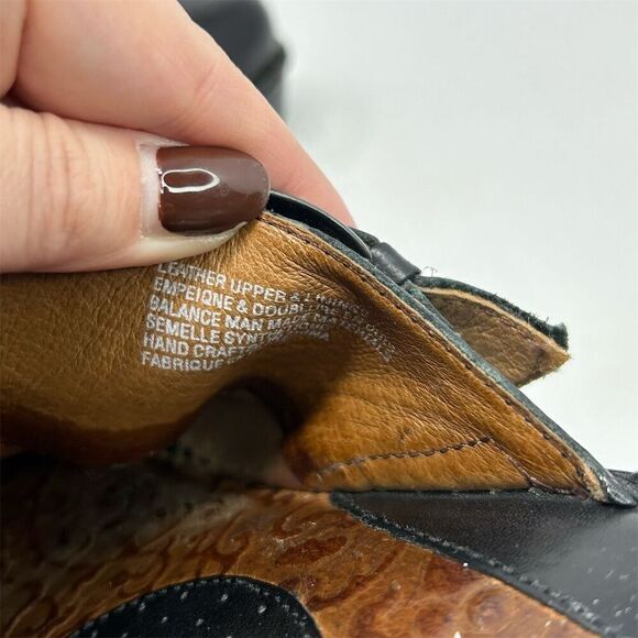 Born Women's Black Leather Buckle Strap Clog Slides Mules Size 9 Fall Casual - Picture 11 of 12